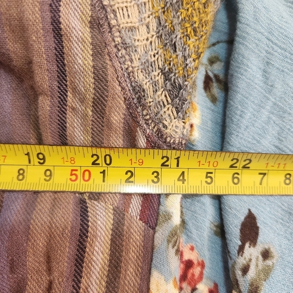 Aratta Silent Journey Mixed Print Long Sleeve Dress Size Medium Anthro Boho - Picture 8 of 16